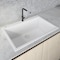 Ruvati 30"x20" Dual-Mnt Granite Composite Sgl Bowl Kitchen Sink, Wht RVG1030WH - alternate 1